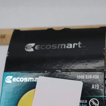 EcoSmart Outdoor Bug Light LED Light Bulb Yellow A19 60W Eqv FG-04245