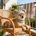 thumbnail image 6 of Dog Hat Adjustable Knitted Beanie for Medium Large Dogs, Lightweight with Brim for Sun Protection & Winter Warmth, All Season Pet Accessory, 6 of 7