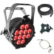 Chauvet DJ SlimPAR Pro H USB High-Power RGBAW+UV Low-Profile Wash Light with 31" Lighting Safety Cable Package