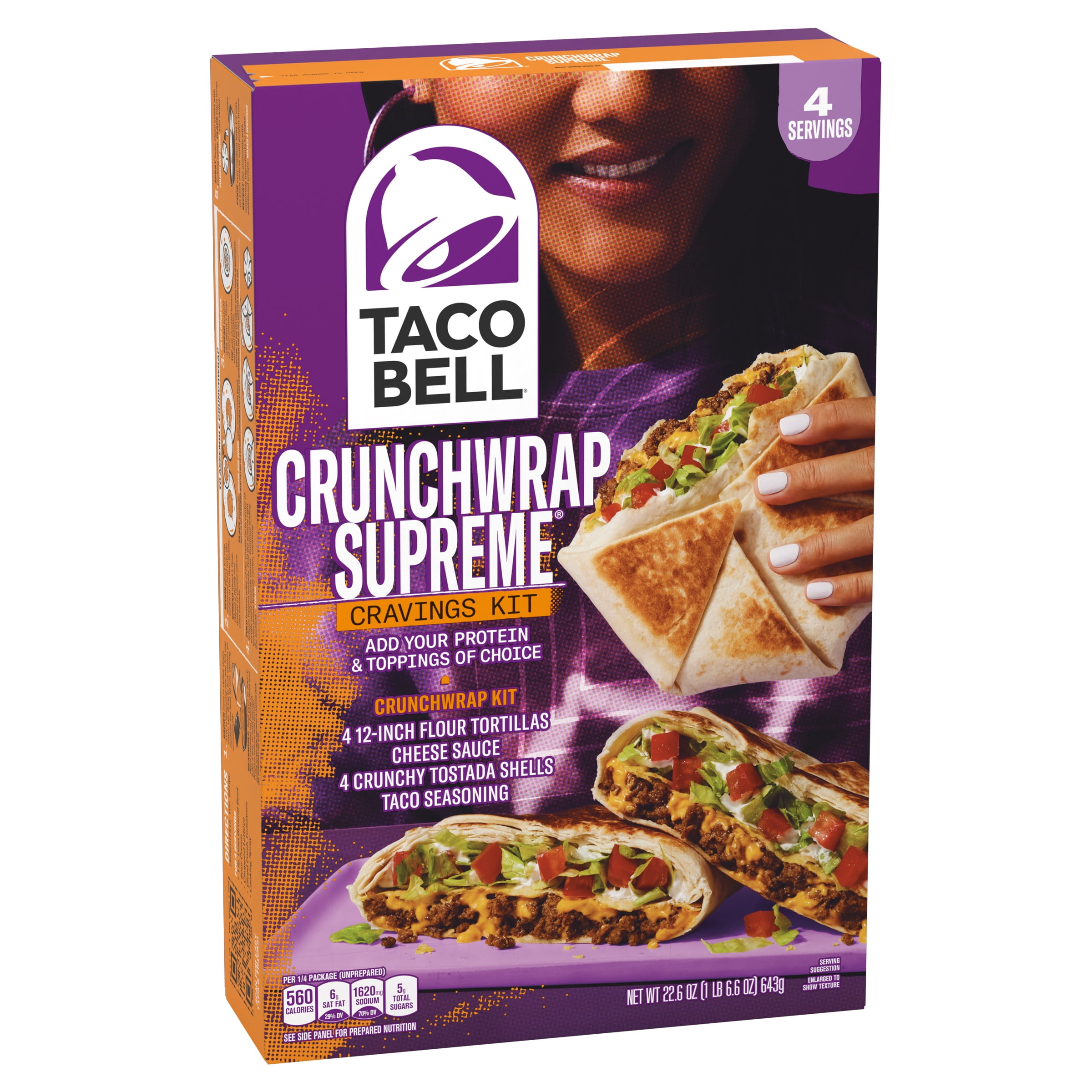 Taco Bell Crunchwrap Supreme Meal Kit, 22.6 oz Box 