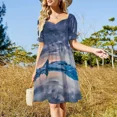 thumbnail image 4 of Glacier Sleeveless Dress Clothing female summer dress korean women Evening gown, 4 of 7