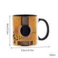 thumbnail image 4 of Wosthever Taza de café con diseño de guitarra de Hotel, taza de bebida de jugo para dormitorio, tazas de bebida con tema musical de viaje, contenedor de Juegos de servir café y té Wosthever HA081165-00B, 4 of 6