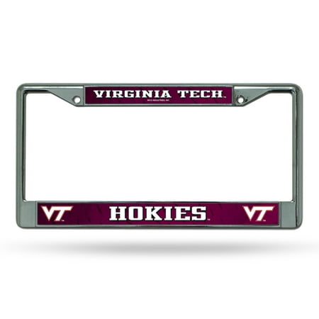 Virginia Tech Hokies Metal - Virginia Tech Hokies NCAA Chrome Metal License Plate Frame