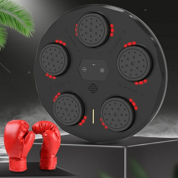 Máquina de boxeo con música máquina de entrenamiento con objetivo de boxeo almohadillas electrónicas de boxeo con música