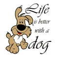 thumbnail image 3 of CafePress - Life Is Better With A Dog Pajamas - Women's Light Pajamas, 3 of 4