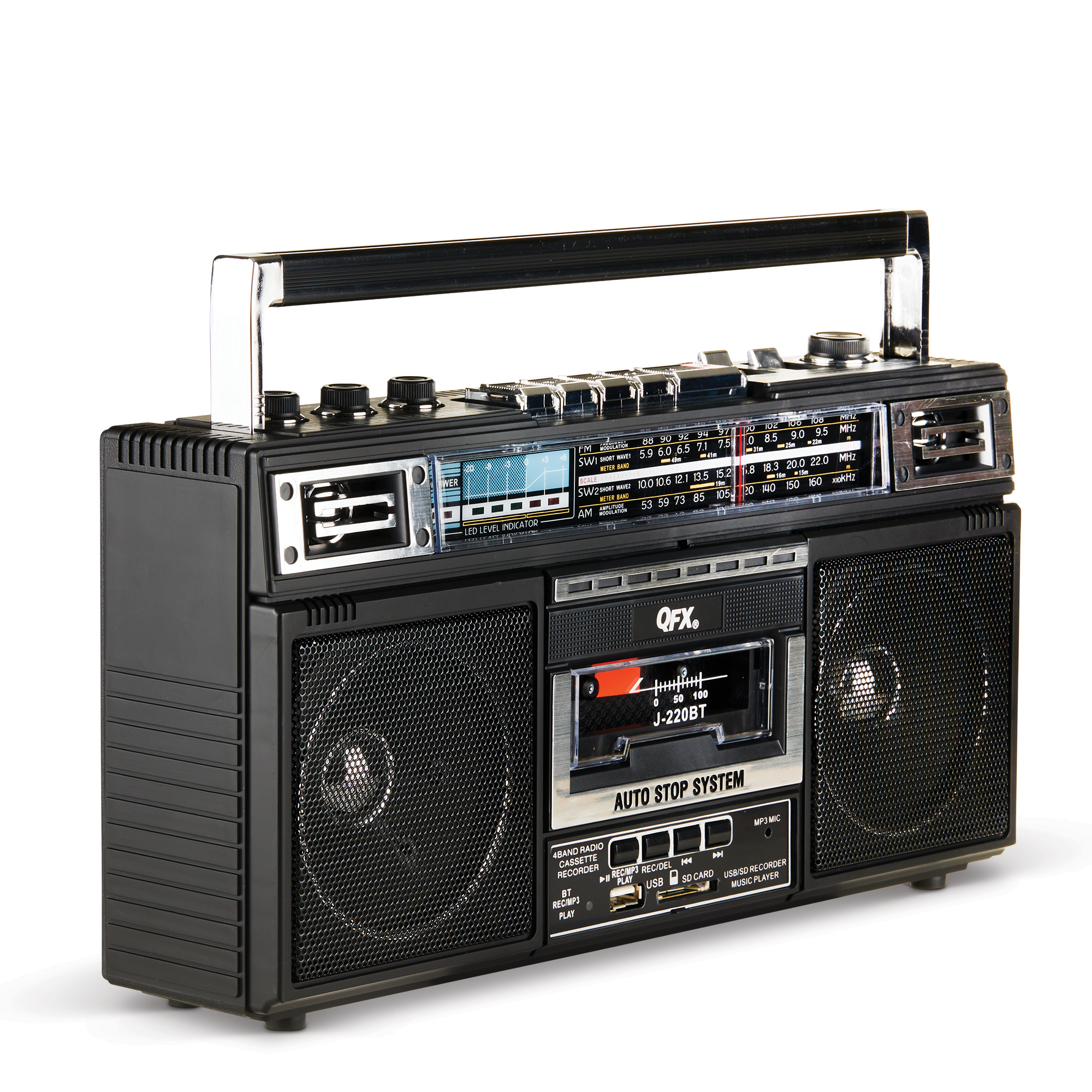 QFX J-220BT Cassette Boombox with Bluetooth and Radio photo 8