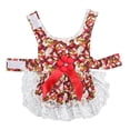 thumbnail image 4 of Atuendo dulce y elegante para mascotas para fiestas, bodas, días festivos y Navidad Vestido de princesa floral M, 4 of 8