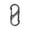 A, variant on S Type Carabiner, Double End Quick Clip with Spring Gate, 3.3/4/5.1cm Metal Hooks for Keys, Multi Function Carabiner for Outdoor Camping, Hiking, Backpack, Pet Leash & Daily Use
