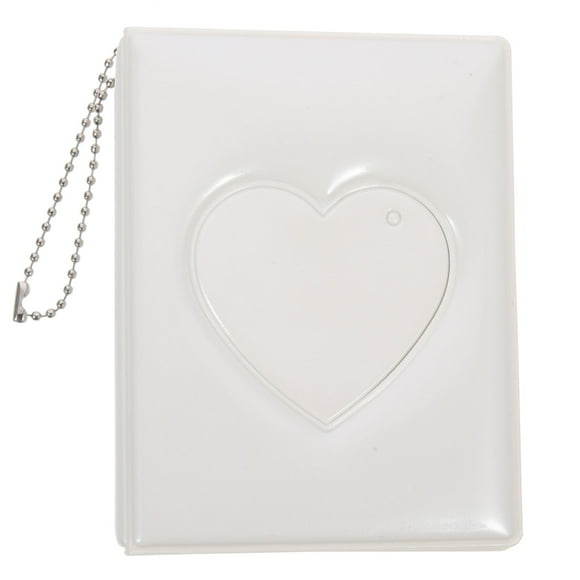 BRIGHTFUFU Pequeño álbum de fotos Heart Photo Photo Photo Soporter Libro de tarjetas fotográficas para mujeres Niños Niños
