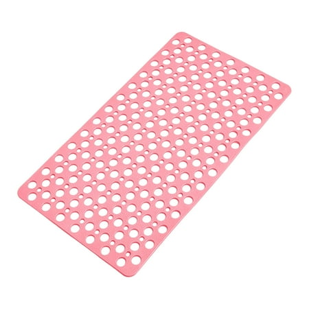 Eolstice TPE Bathtub Safety Mat, Non Slip Shower Floor Pad with Suction Cups, Multi Hole Drainage Design Anti Fall Protection Bathroom Essential