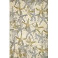 thumbnail image 1 of Unique Loom Positano Collection Tapis de Plage pour Étoiles de Mer, 4' 0 x 6' 0, Beige/bleu, 1 of 10