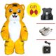 thumbnail image 3 of Disfraz de mascota panda inflable gigante de 2,6 m, oso polar de peluche, accesorios inflables para caminar para adultos, traje de actuación para vacaciones navideñas, 3 of 5