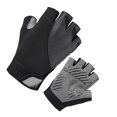thumbnail image 2 of Guantes para bicicletas SBR engrosan las palmas, absorben impactos, antideslizantes, medio dedo, guantes para montar, negro y gris 15 cm, 2 of 10