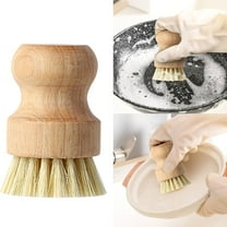 Clearance Under $5 Kitchen Small Sisal Cleaning Brush Floor Vegetable Dish Fruit Pot Washing Brush