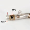 thumbnail image 3 of Motorcycle Exhaust Muffler Link Pipe Muffler Pipe Silencer System Exhaust Pipe For Yamaha YZF R6 2006-2019, 3 of 4