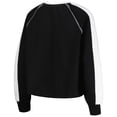 thumbnail image 3 of Women's Gameday Couture Black Iowa Hawkeyes Blindside Raglan-Cropped Pullover Sweatshirt, 3 of 3