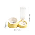 thumbnail image 3 of Qholemyo 2 In 1 Integrated Pet Bowl Pet Food Bowl Food Water Feeding Bowl For Daily Feeding Cats And Dogs, 3 of 6