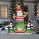 thumbnail image 2 of Gema inflable de Navidad Gemmy con diseño de Hula Santa y pingüinos 1,7 m, 2 of 5