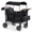 A, 4 Seats Black, variant on 4 Seater Stroller Wagon for 4 Kids, Cuoote Kids Wagon Stroller with Large Storage Bag, Adjustable Canopy, Foldable Toddlers Wagon