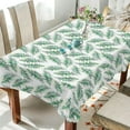 thumbnail image 4 of Tropical Palm Leaves Rectangle Tablecloth, Dust Proof Anti Wrinkle Wipeable Table Cloth Tabletop for of Dinner Kitchen Wedding Holiday Party 60"x108" Home Decor, 4 of 7