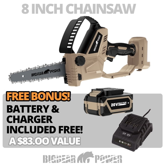 8 INCH 20V Cordless Brushless Chain Saw