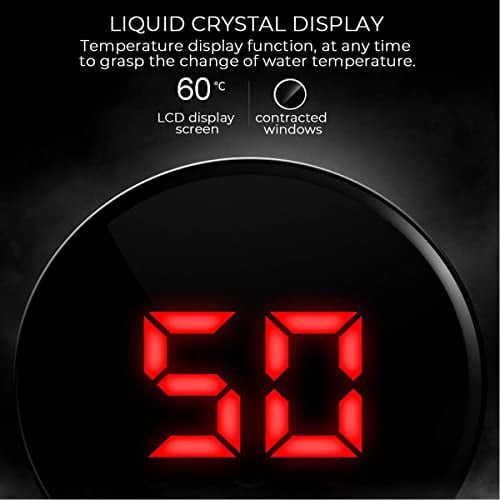 3500W 220V Mini Water Heater Hot Electric Tankless Household Bathroom Faucet with Shower Head LCD Temperature Display