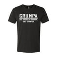 thumbnail image 2 of Wild Bobby,Grumpa Like A Regular Grandpa Only Grumpier, Father's Day, Men Premium Tri Blend Tees, Vintage Black, Small, 2 of 3