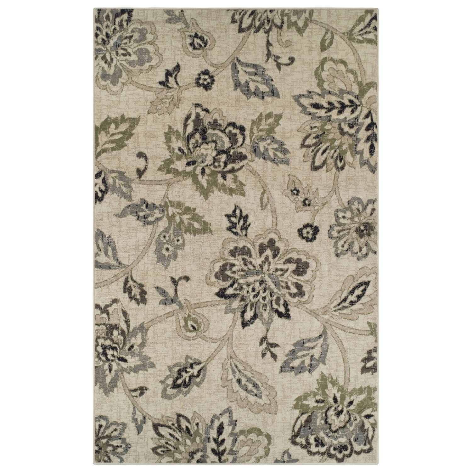 Jacobean Floral Area Rug Collection