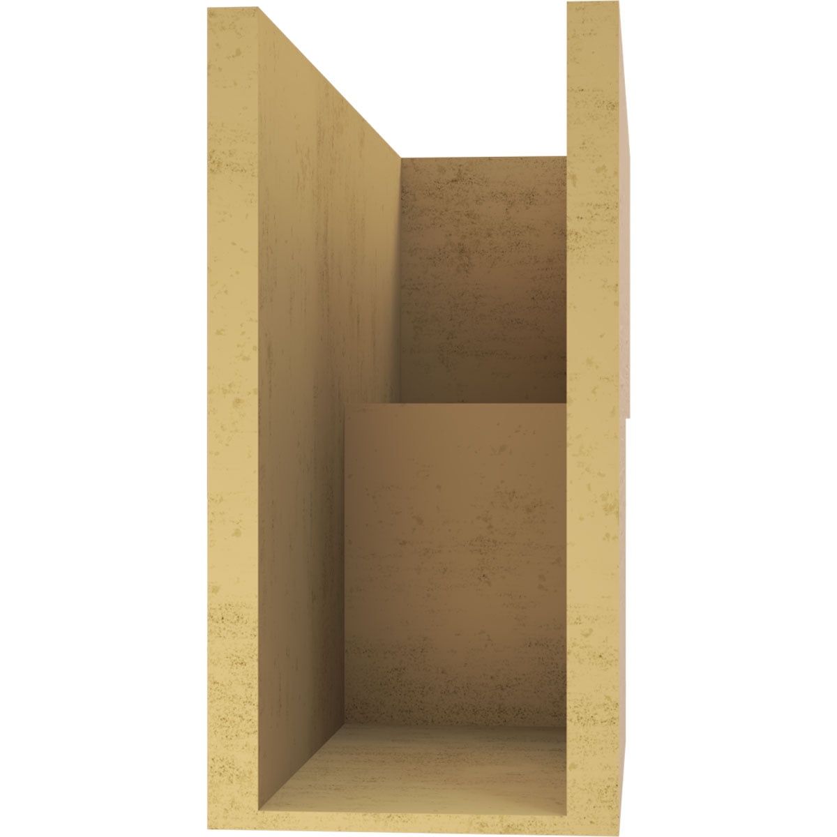 8"W x 24"D x 16"H Classic Chapel Hill Rough Cedar Woodgrain TimberThane Corbel, Primed Tan