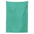 thumbnail image 2 of Damask Tablecloth, Abstract Old Fashioned Pattern with Grungy Looking Floral Motifs Eastern Details, Rectangle Satin Table Cover Accent for Dining Room and Kitchen, 60" X 90", Sea Green, by Ambesonne, 2 of 2