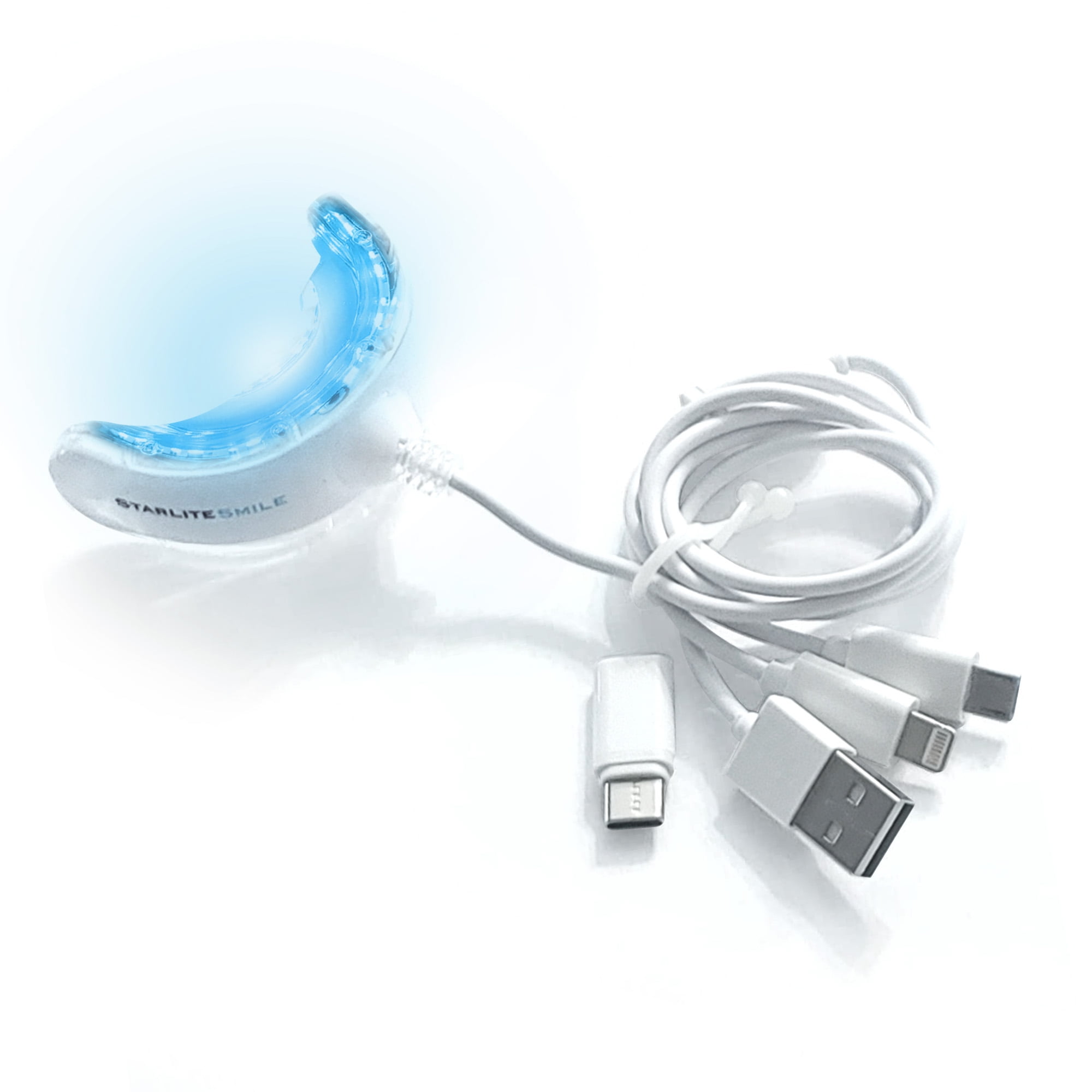 Teeth Whitening Light by Starlite Smile. 16 LED Teeth Whitener w/ 4