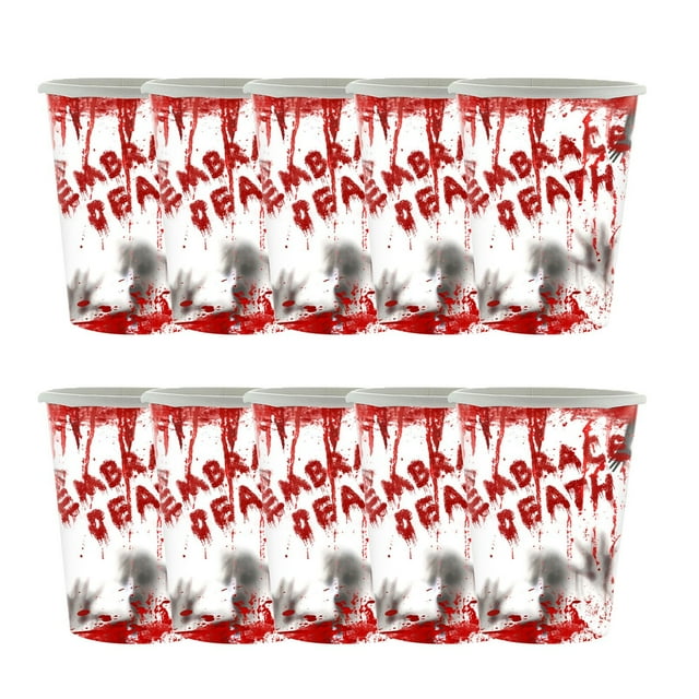 Dsscvnef Halloween Atmosphere Party Decoration Handprint Paper Plates Tablecloth Disposable Party Tableware Set Christmas Ornament Snowflakes Teacher Ornament