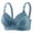 Blue, variant on Comfor table Large Size Gathered Underwear Anti Sagging Back without Ring To Collect Breasts Ladies Mother Bra Fashion Lingerie for Women