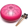 thumbnail image 1 of Tambor PUJONI de acero, 6 pulgadas, 8 notas, instrumento musical rosa, 1 of 9