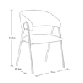 thumbnail image 3 of SILLA OCASIONAL ÉLORA TELA GRIS PATA NEGRA, 3 of 3