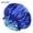 Blue, variant on Satin Hat Sleep Silk Hat, Adjustable Double Layered Women's Curly Hat Sleep Hat