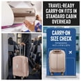 thumbnail image 2 of Hardside 20-Inch Carry-On Expandable with Combo Lock Spinner Suitcase, Rose Gold, 2 of 7