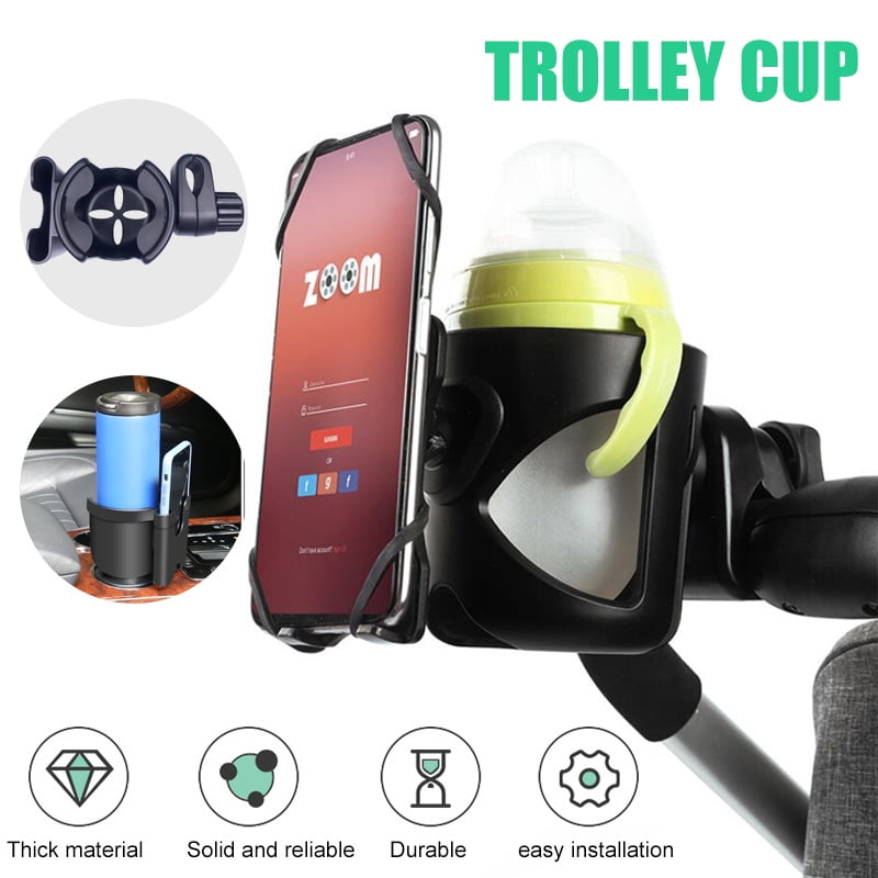 Amerteer Stroller Cup Holder Strong Compatibility,Bike Cup Holder Phone