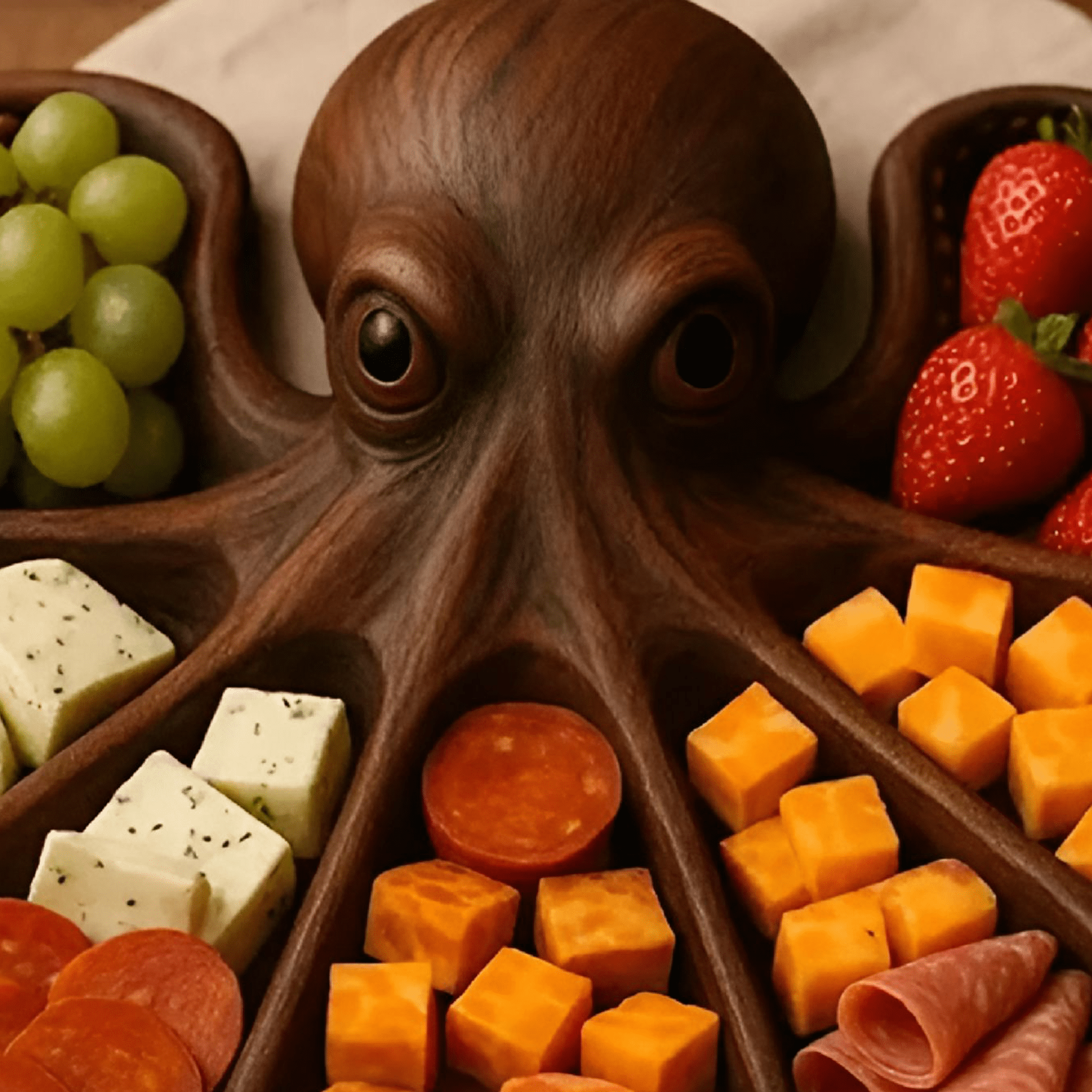 ACDANC 2026 New Ocean Inspired Cheese Bread Board,Kraken Tentacle Serving Tray for Seafood, Entertaining, Parties, Coastal Kitchens Entertainers&Coastal Kitchens