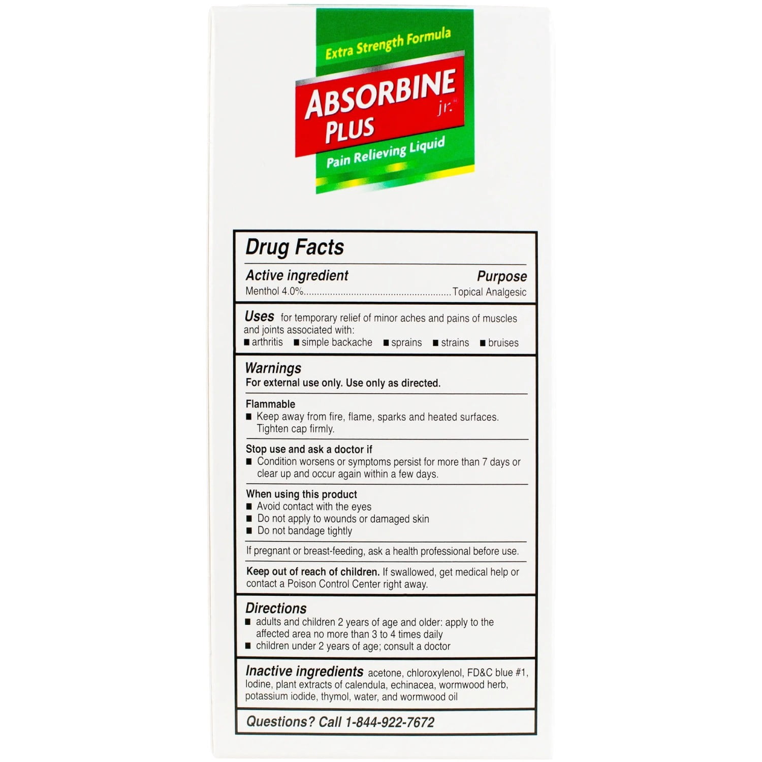 (2 pack) Absorbine Jr. Extra Strength Pain Relief for Body Aches & Pains, 4 oz