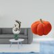 thumbnail image 2 of escultura blanca plateada,Estatua de delfín de cerámica,escultura blanca plateada,decoración abstracta arte moderno mueble acento,Almohadas de calabaza de Halloween,Cojines de calabaza de, 2 of 8