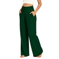 thumbnail image 4 of Aofany Women's Yoga Pants with Pockets for Women Wide Leg Stretchy Workout Trousers Fitness Sports Running Yoga Athletic Pants, 4 of 7