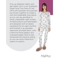 thumbnail image 7 of MeMoi Women's Scalloped Edge Floral Two-Piece PJ Set - Womens - Female, XL, Lavender, 7 of 7