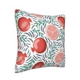 thumbnail image 2 of ZNDUO Square Home Decorative Throw Pillows, Corduroy Cute Fruit Pomegranate Doodle Pattern Couch Pillows, Throw Pillows for Bed, 20"x20", 2 of 8