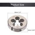 thumbnail image 2 of HUGFEGWE 2pcs 1/2-28 Round Die, Machine Thread Right Hand Threading Die, Alloy Tool Steel CJB91-23411, 2 of 6