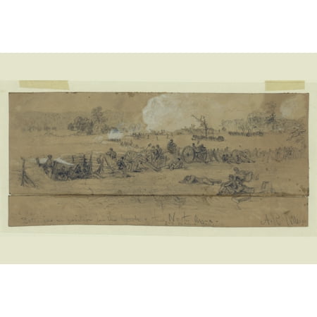 

Print: 2nd Corps Batteries In Position On The Bank Of The North Anna. 2nd