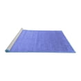 thumbnail image 2 of Ahgly Company Machine Washable Indoor Square Abstract Blue Contemporary Area Rugs, 5' Square, 2 of 4