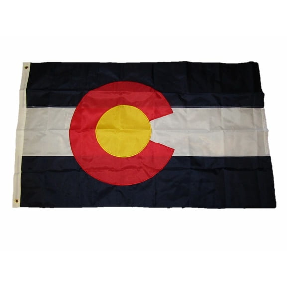 3x5 Embroidered State of Colorado 220D Sewn Nylon Flag 3'x5' Heavy Duty Fabric
