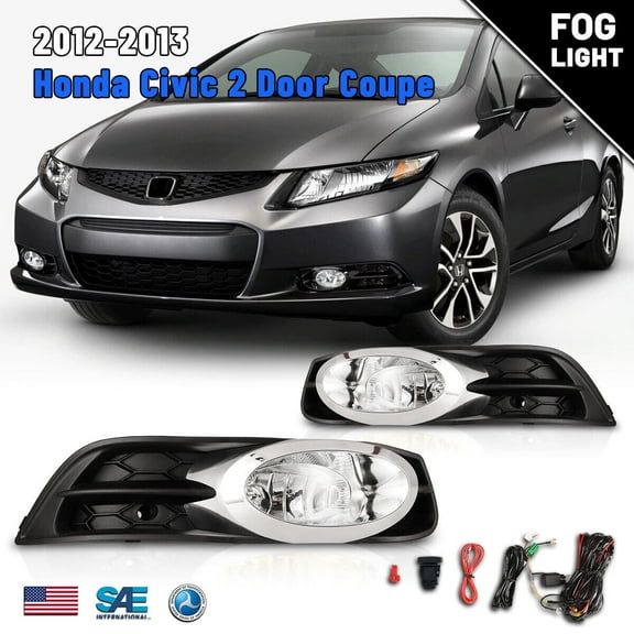 Fog Lights for 2012-2013 Honda Civic 2 Door Coupe
