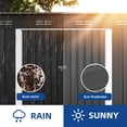 thumbnail image 6 of Uforic Oversized Steel Storage Shed with Ventilation, Lockable Doors, and Sloped Roof for Outdoor, Dark Gray, 6 of 8